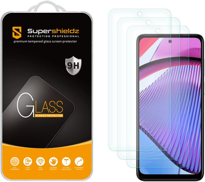 Supershieldz (3 Pack) Designed for Motorola Moto G 5G (2023) Tempered Glass Screen Protector, Anti Scratch, Bubble Free
