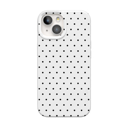 Casely iPhone 15 Plus Case | Fit Check | Neutral Checkerboard Checkered Classic Case | Compatible with MagSafe