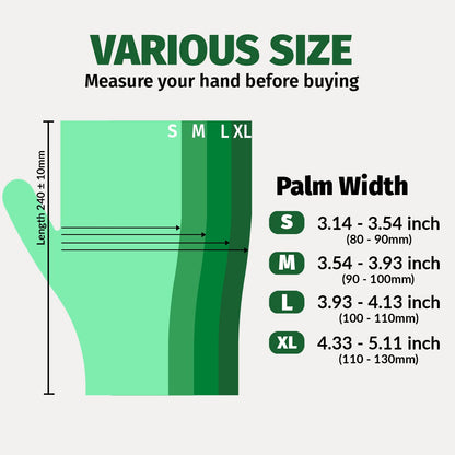 GORILLA SUPPLY Disposable Heavy Duty Vinyl Gloves, Small, 100 Count, White, Unisex