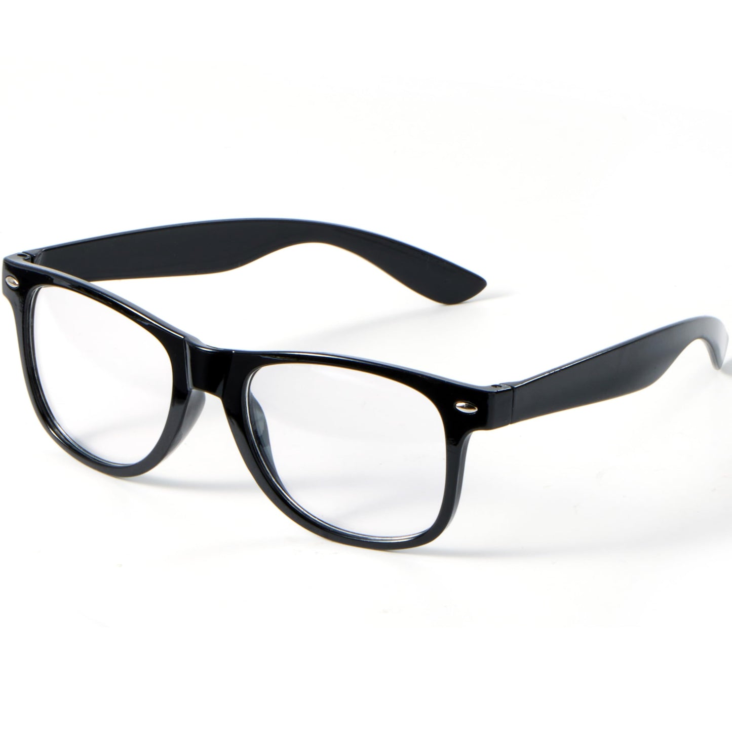 Spooktacular Creations Nerd Glasses, Black Fake Glasses with Clear Lenses Costume Props Halloween Cosplay for Men Women Adult Halloween Accessories Outfit