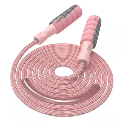 FITMYFAVO Jump Rope Cotton Adjustable Skipping Weighted jumprope for Women，Adult and Children Athletic Fitness Exercise Jumping Rope