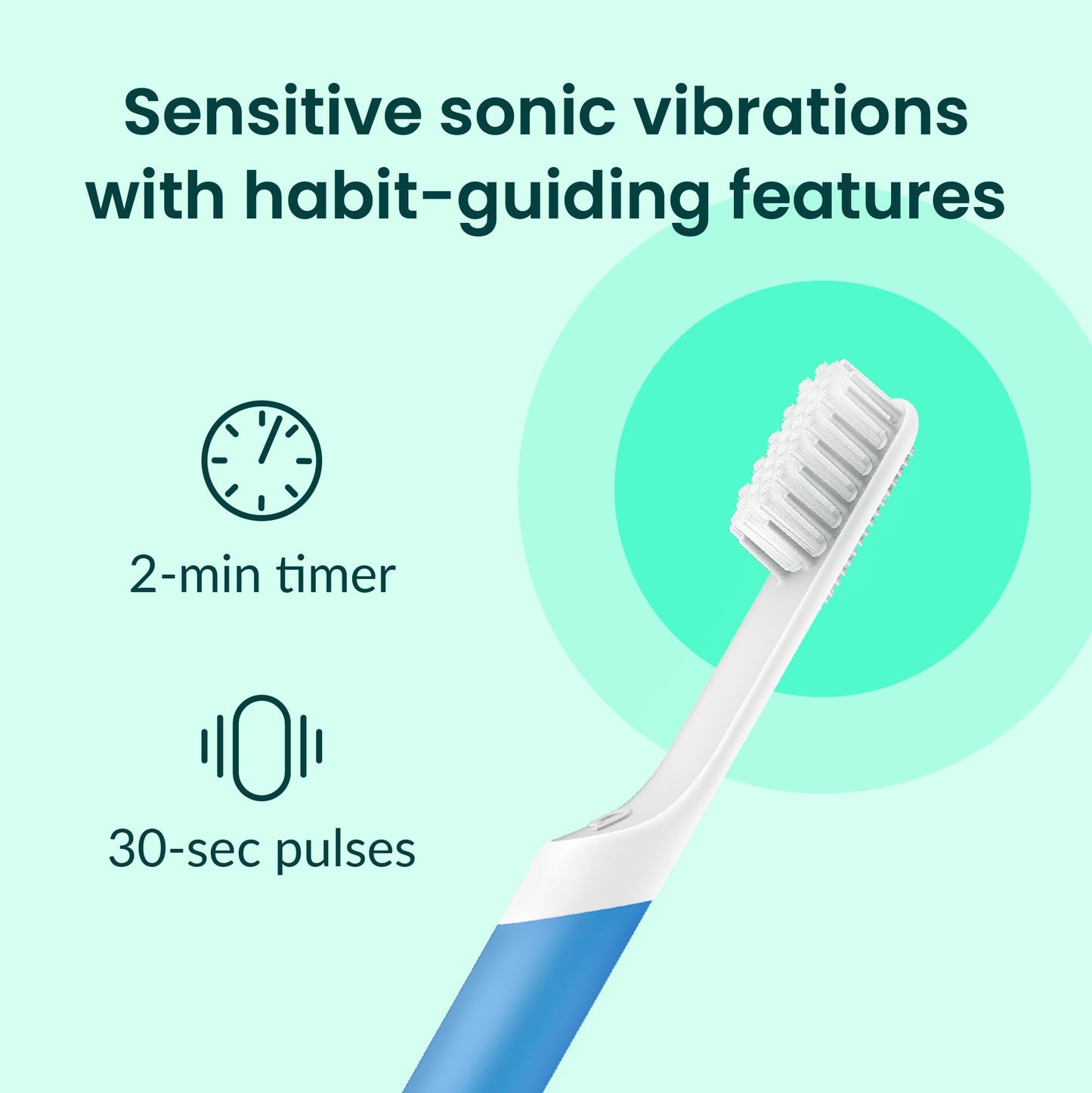 Quip Sonic Electric Toothbrush for Adults - Time Travel & Soft Bristles with Travel Case & Replacement Brush Head - 3 Month Battery Life, Plastic Handle - Magenta