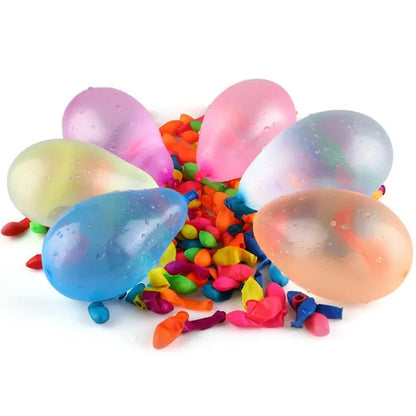 Hlonon 2000 Pack Water Balloons, 5-6 Inches, Multi-Color, Biodegradable Latex, Includes 2 Hose Nozzles, Great for Summer Party