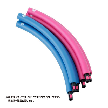 Ironman Club Weight Hula Hoop, 3.3 lbs (1.5 kg), KW-722, Jointed Type, Gray x Orange