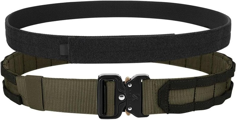 KRYDEX Tactical MOLLE Belt - Quick Release 1.75 Inch Heavy Duty Design | Inner & Outer Use