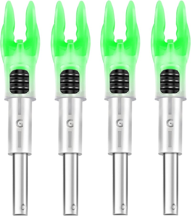 DEEPOWER Lighted Nocks for Arrows - 4/9 PCS with ON/OFF Switch | Fits .165-.246 Inch Diameter