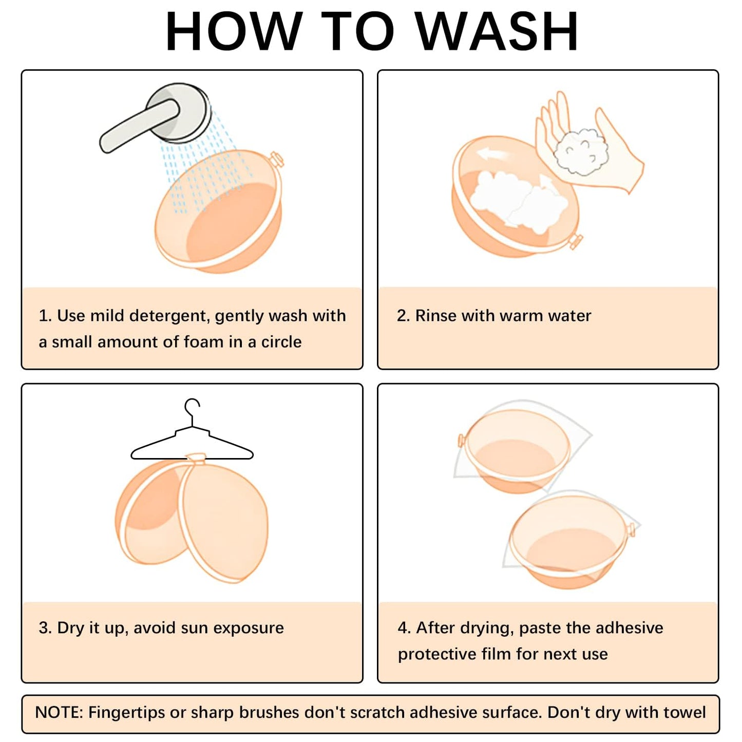 Awant Strapless Sticky Bra (US, Cup Band, A, Beige)