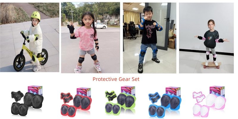 Kids Protective Gear Set SHENMOREN Knee Pads for Kids 3-10 Years Toddler Knee and Elbow Pads with Wrist Guards 3 in 1 for Skating Cycling Bike Rollerblading Scooter (Pink)