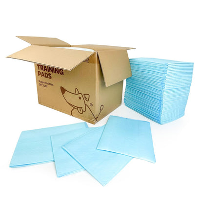 Best Pet Supplies Puppy Pads - Disposable, Dog Training Potty, Super Absorbent Blue Puppy Pee Pads for Dogs (Pack of 100) X-Large