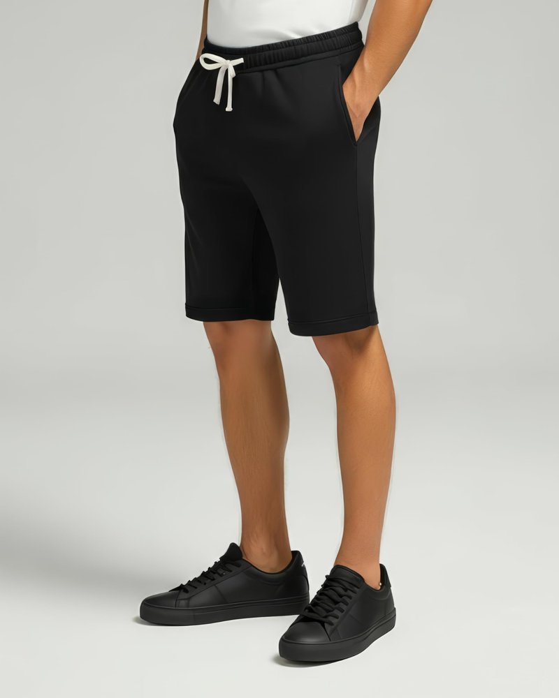 Real Essentials 3 Pack: Men's Cotton 7" French Terry Lounge Sweat Shorts – Sleep Casual Shorts Pockets (Big & Tall Available)- Set 3, L
