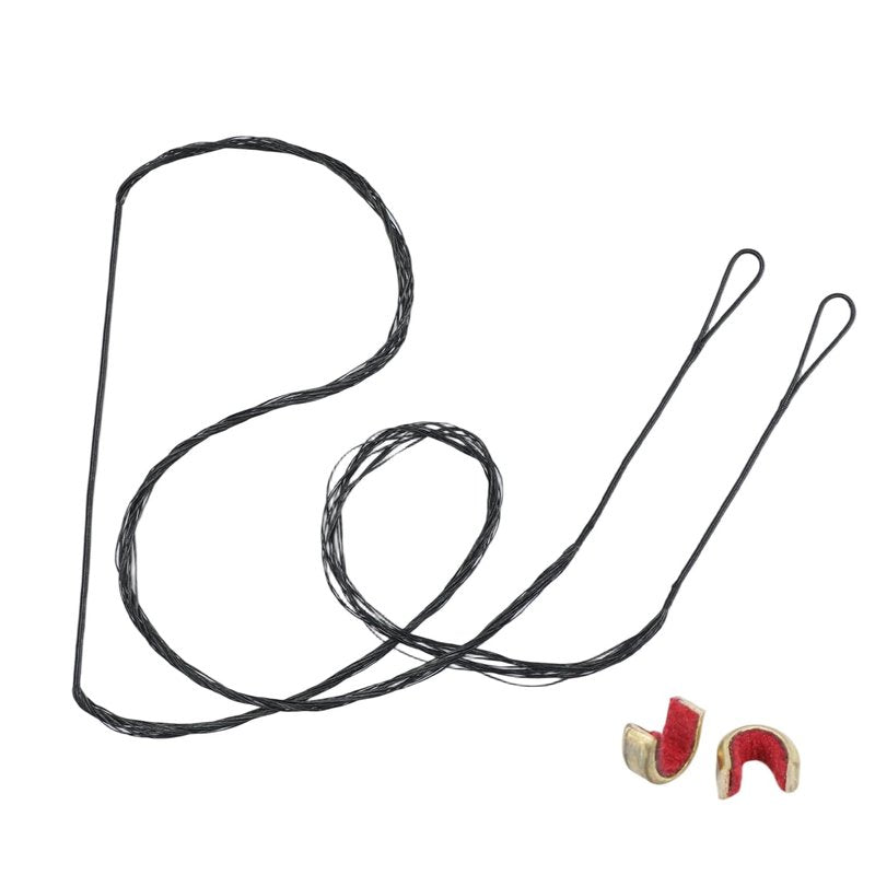 LWANO B55 Bow String,Replacement for Archery Recurve Traditional & Longbow Bowstring,12/14/16 Strands 48-70in,2 Brass Nocks Included (16 Strands (Recommended up to 65 lb), AMO 62"(Actual Length 58"))