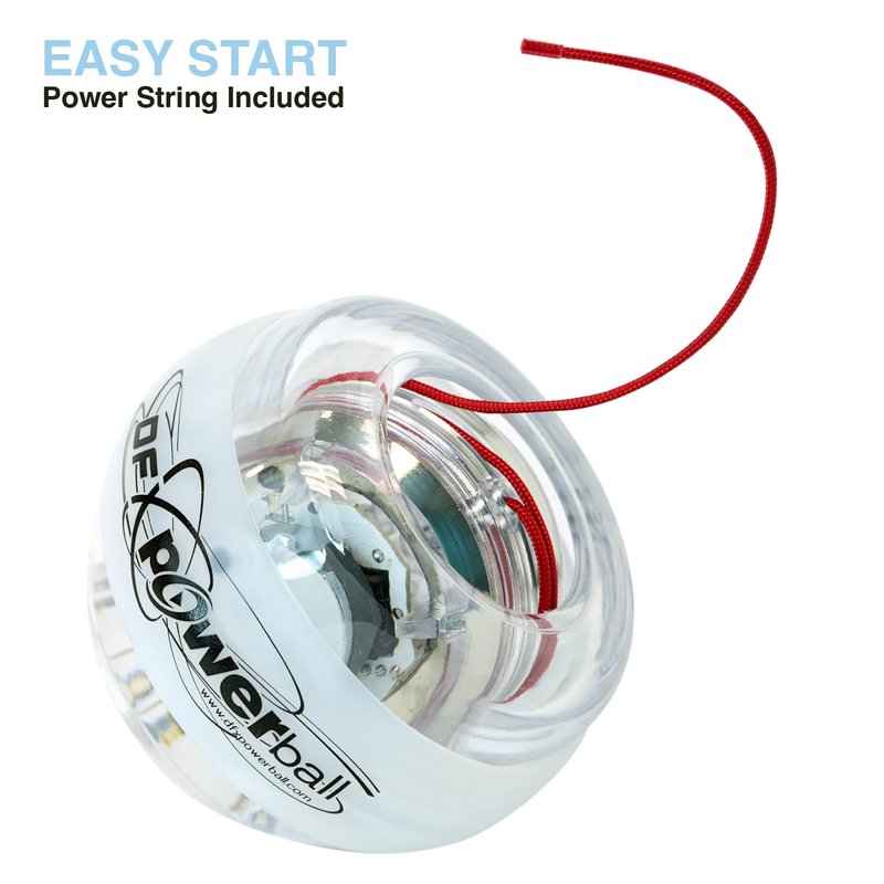 DFX Powerball EDGE – LED Gyro Trainer with Color-Changing Lights that Increase with Resistance, Ideal for Grip, Wrist & Forearm Strength