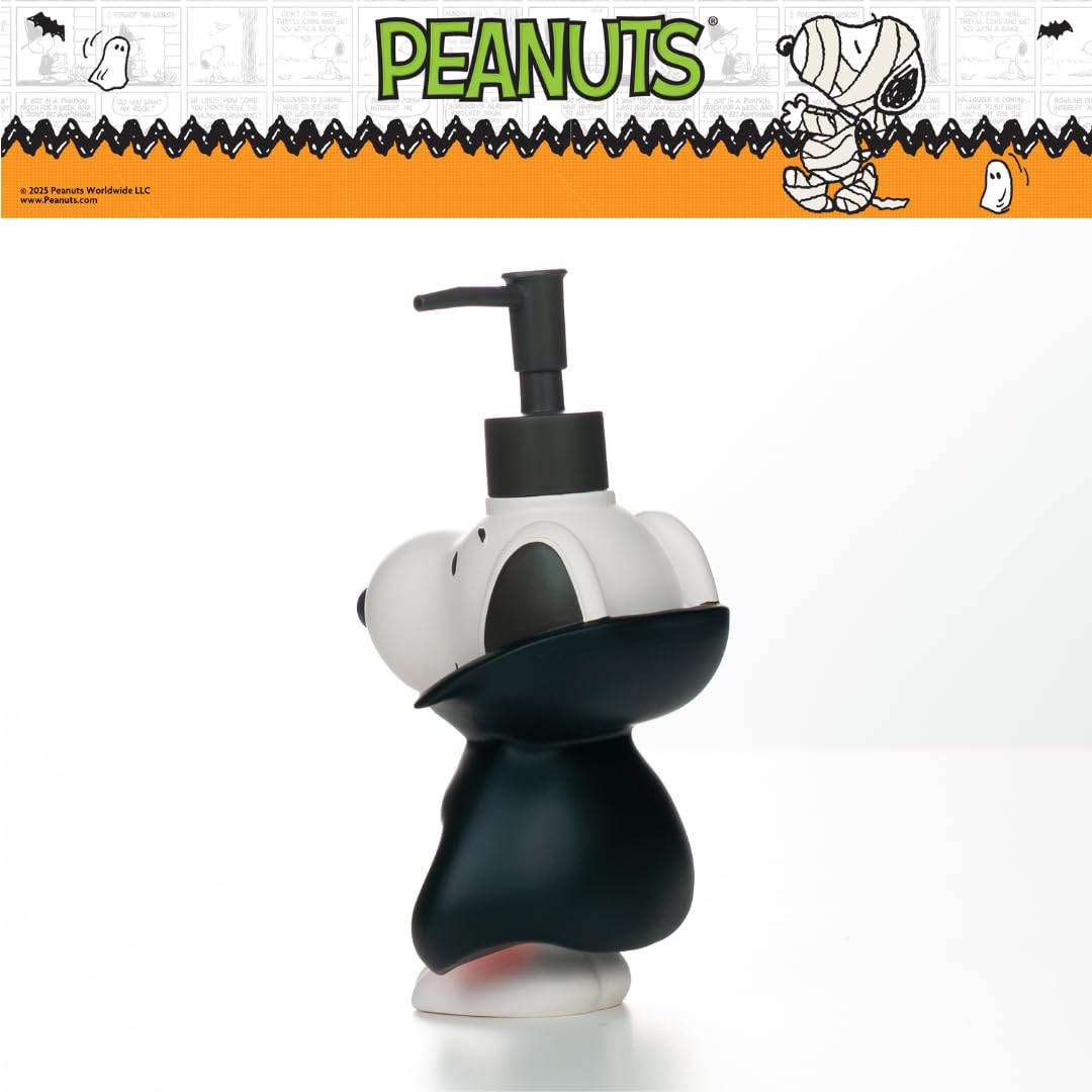 Peanuts Snoopy Vampire Halloween Soap/Lotion/Hand Sanitizer Resin Pump Dispenser, 14.81 Ounces, (Officially Licensed Product) by Franco Collectibles