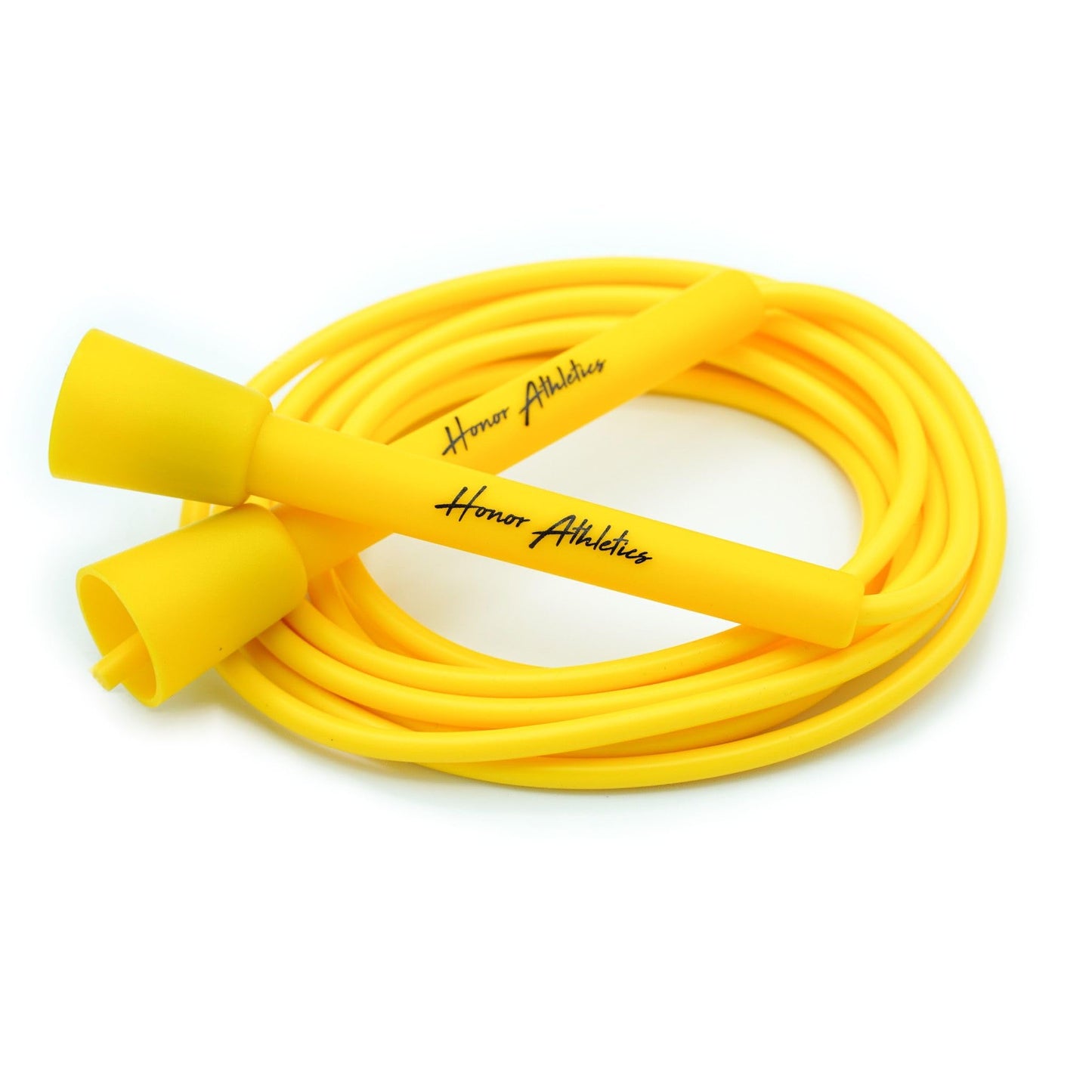 HONOR ATHLETICS Speed Rope, Skipping Rope - Best for Double Under, Boxing, MMA, Cardio Fitness Training Condition - Jump Rope (YELLOW, 10 ft rope – (Fits users up to 6'3"))