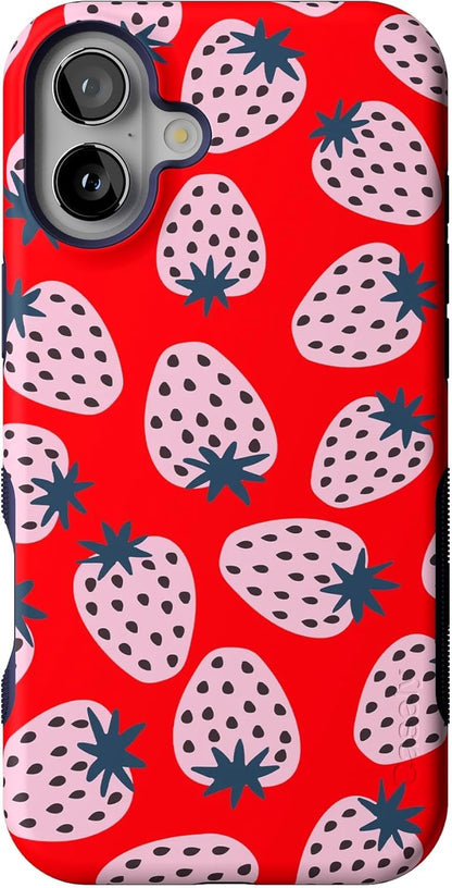 Casely iPhone 16 Case | Nantucket Cottage | Blue Hydrangea | Compatible with MagSafe | Bold Protective Design