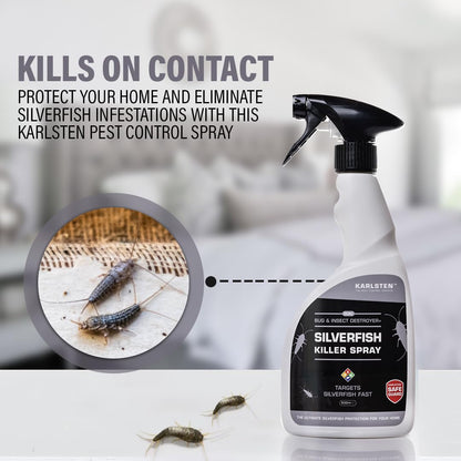 Karlsten Silverfish Killer Spray Fast Effective Quality Silverfish Killer 500 ml Non staining