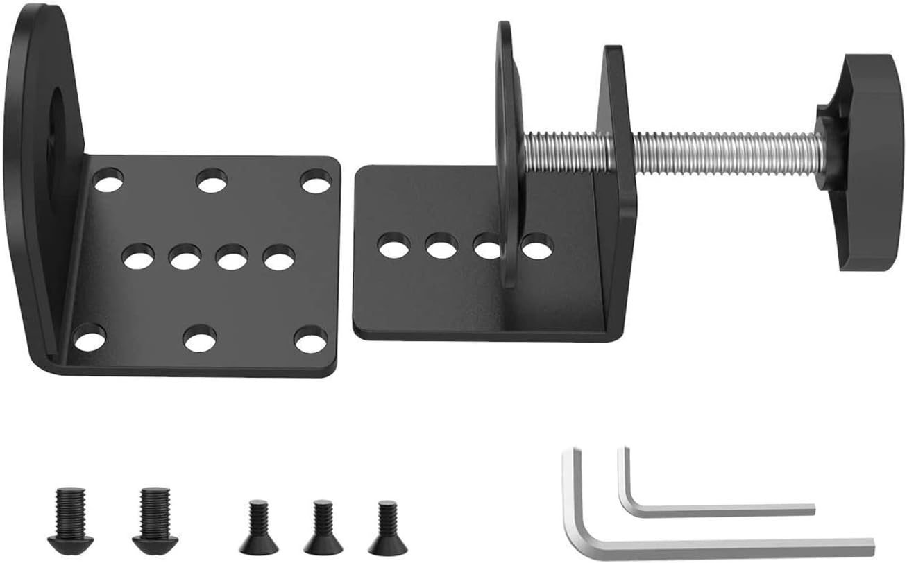 WALI C-Clamp Base Stand Mounting Accessory for WALI Monitor Mount Workstation System (C-CLAMP), Black