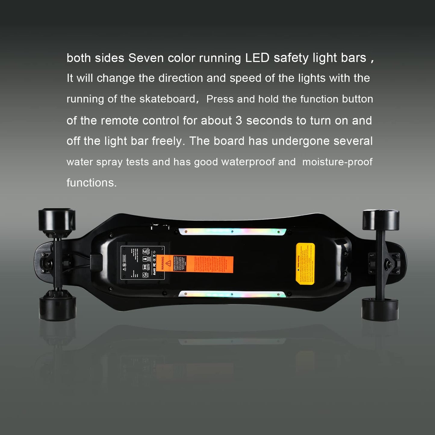 Electric Skateboard Electric Longboard with Remote Control Electric Skateboard,900W Hub-Motor,26 MPH Top Speed，21.8 Miles Range,4 Speed Adjustment，Max Load 330 Lbs,6 Months Warranty