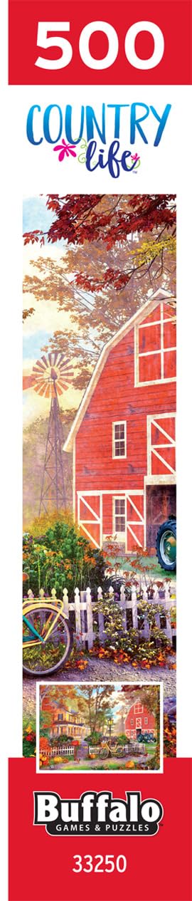 Buffalo Games - Dominic Davison - Autumn Farmhouse - 500 Piece Jigsaw Puzzle For Adults -Challenging Puzzle Perfect for Game Nights - Finished Size is 21.25 x 15.00