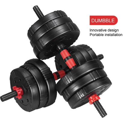 EDOSTORY Adjustable Dumbbell Set, 22/44/66/88lbs Free Weights, 4-in-1 Barbell & Kettlebell Set, Non-slip Handles, Fitness for Men & Women