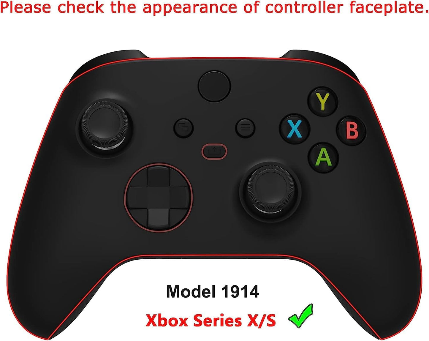 eXtremeRate Rubberized Grips Replacement Back Panels for Xbox Series X/S Controller, Black Performance Non-Slip Diamond Texture Side Rails Handles for Xbox Core Controller - Controller NOT Included