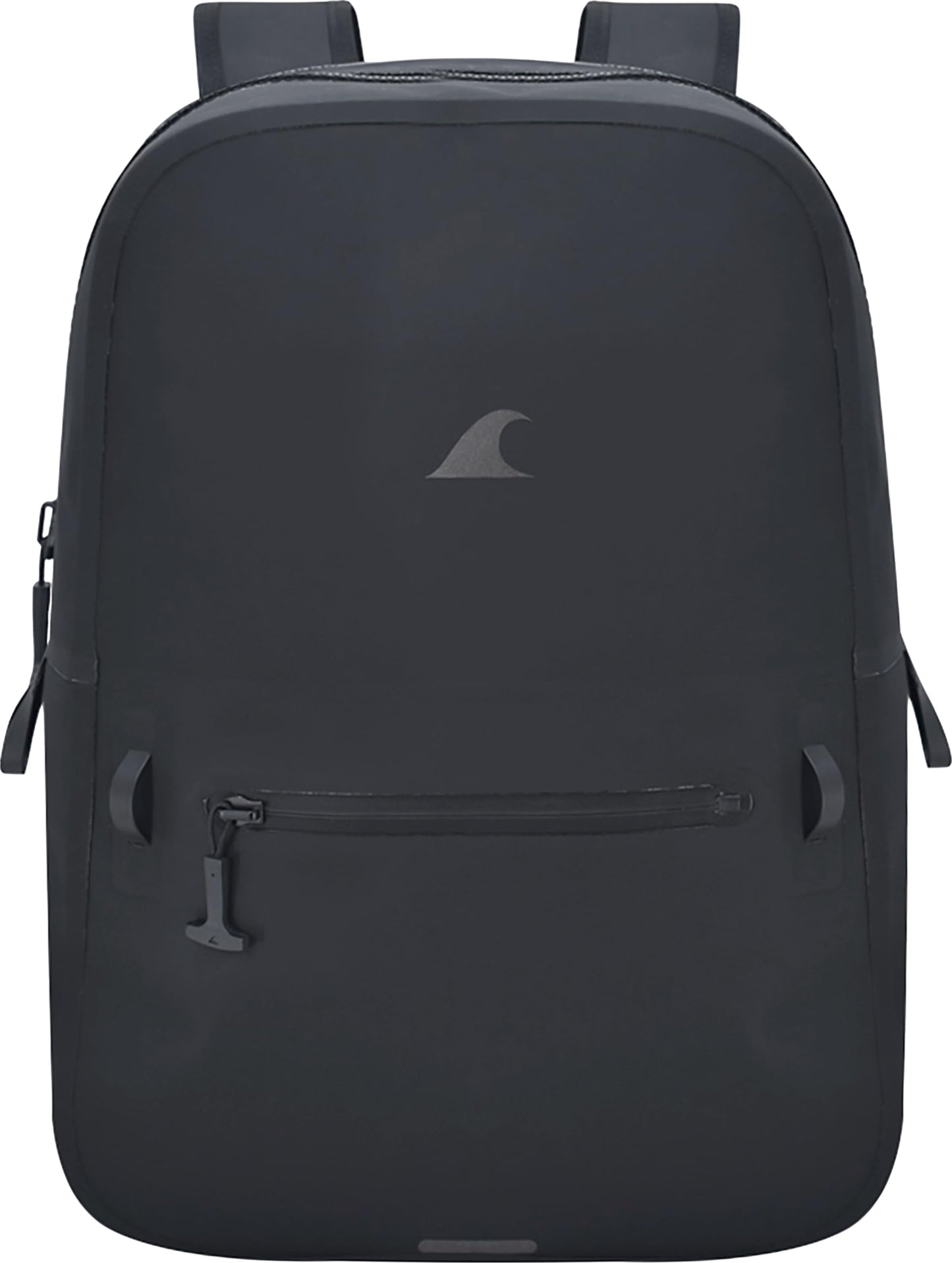 Breakwater Supply™ Fogland Lite Small Waterproof Submersible Backpack with Laptop Sleeve & Airtight Zippers for Outdoors, Surfing, Kayaking, Hiking, Cycling, Unisex TPU Dry Bag (Stealth Black, 15L)