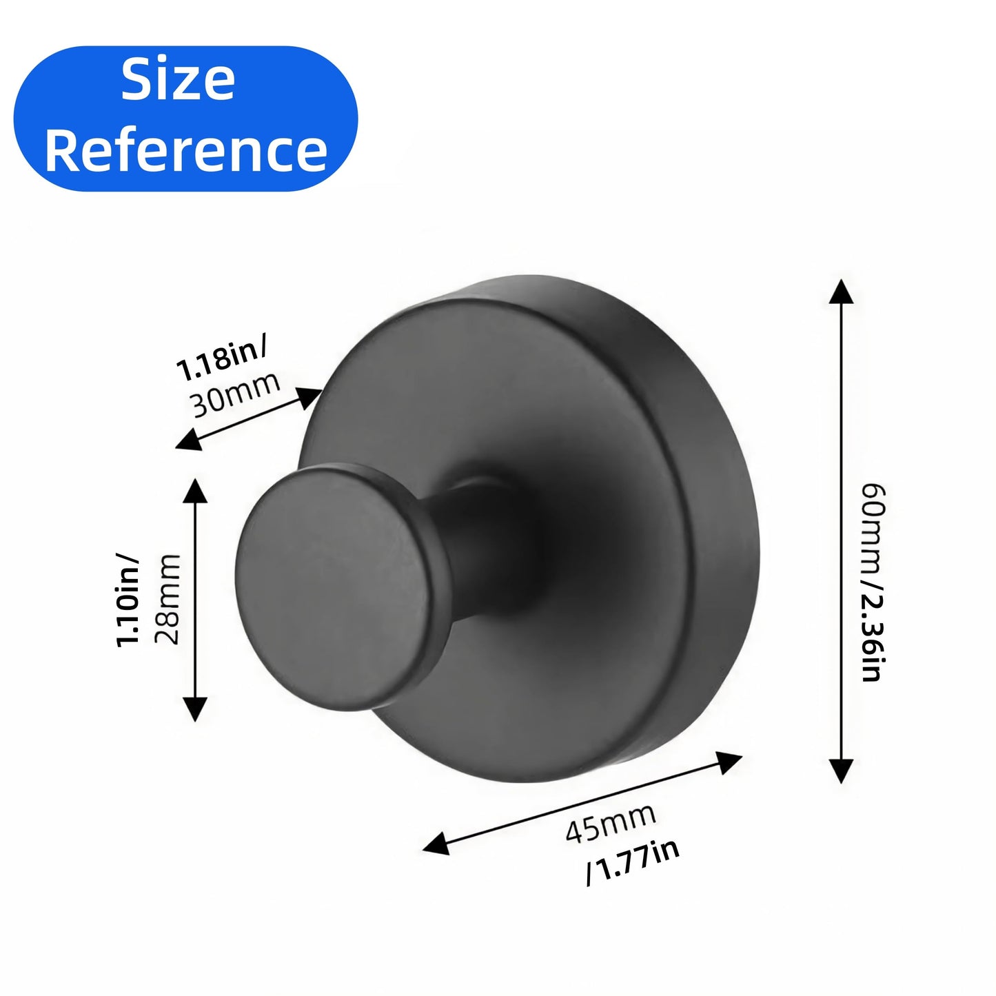BRMUEIX 4 Pack Suction Cup Hooks for Shower,Glass Door Tile & Windows,Towel Hooks for Bathrooms,No Drill Stainless Steel Bathroom Hooks,Removable Suction Cup Wreath Hangers for Front Door(Black)