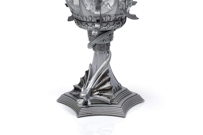 Harry Potter Triwizard Cup Battery Operated Mood Light | 13-Inch Tall LED Lamp,Silver