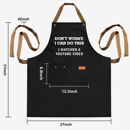 REHAVE Funny Gift for Men, Women, Dad, Anniversary, Christmas Gifts for Husband, Boyfriend, Brother, Uncle, Unique Birthday Grilling Gift, Father's Day Gifts from Daughter Son – BBQ Cooking Chef Apron