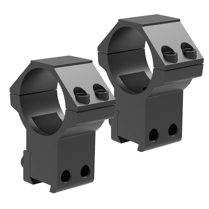 TPO 3/8" Dovetail Scope Rings Hight & Medium Profle 30mm Scope Mount for 11mm Dovetail Rail Airsoft Accessories (High+Meidum) AG30-M114+AG30-H142