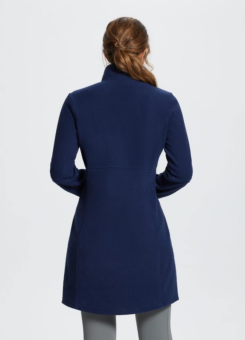 Baleaf Women's Fleece Dress - Warm Thermal Quarter Zip Pullover Tunic with Pocket | Winter Travel Essential