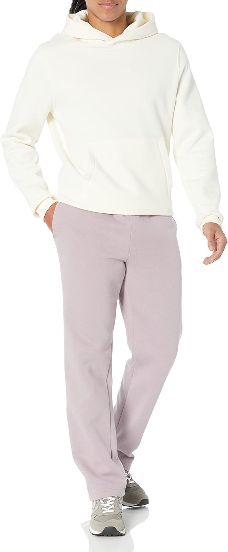 Men's Relaxed Straight Leg Fleece Sweatpants - Comfortable Open Bottom Design | Big & Tall Sizes Available