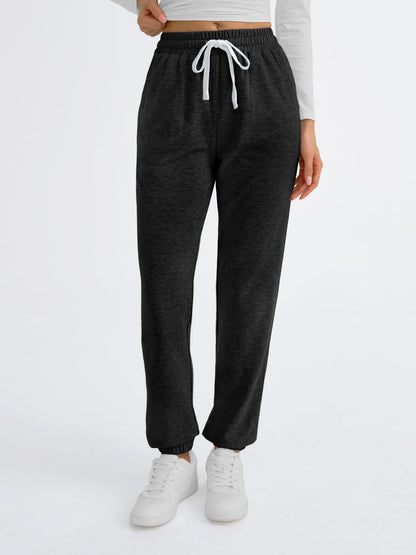 AUTOMET Sweatpants Women Lounge Pajama Travel Pants Work Pants Joggers Fall Clothes Winter Business Casual Outfits 2025 Black XL