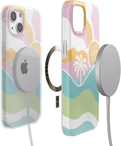Casely iPhone 13 Case | Field of Flowers | Pastel Floral | Compatible with MagSafe | Classic Ultra Slim Design