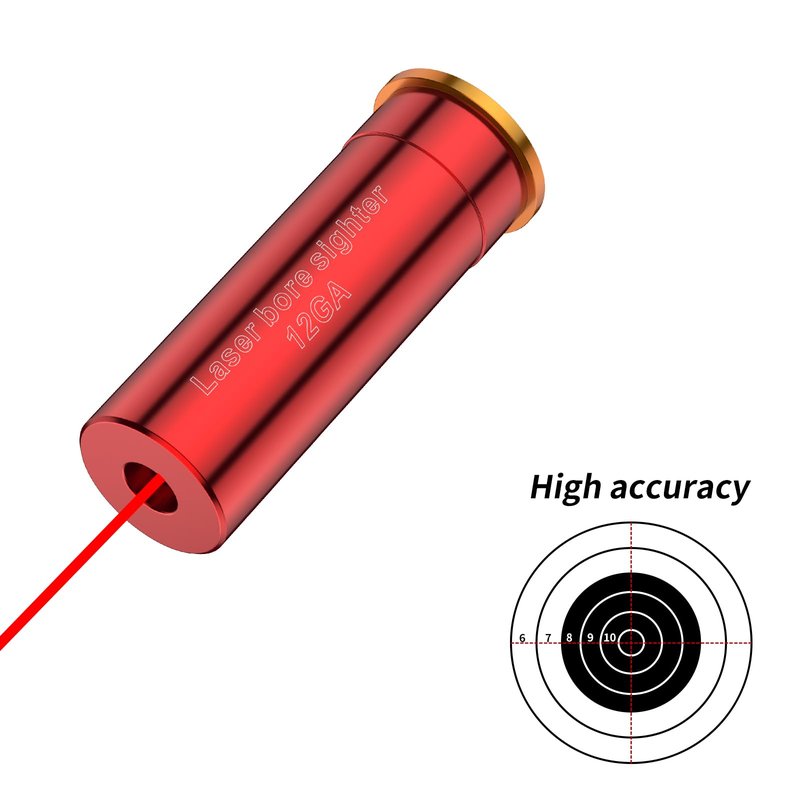 Tipfun Laser Bore Sights for 223/9MM/7.62X39MM/.243/308WIN/12GA/30-06/.25/270/ 45ACP Red Laser Boresighters with 20 Batteries Bore Sighting Kit for Sights and Scopes