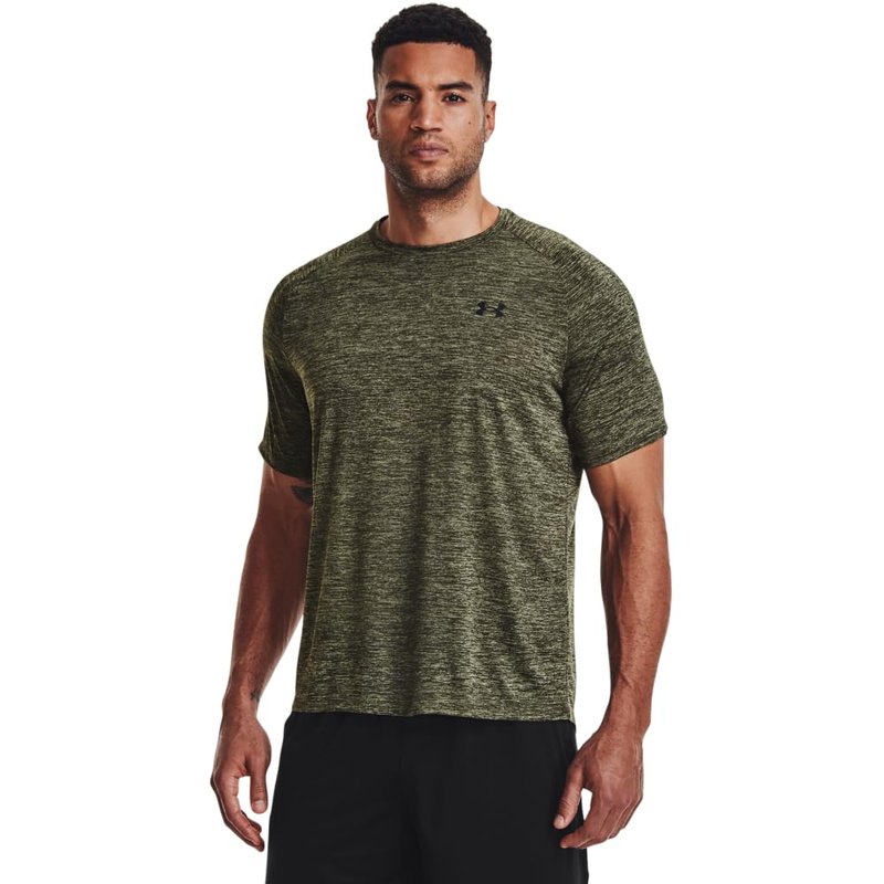 Under Armour Men's Tech 2.0 Short-Sleeve T-Shirt, (390) Marine OD Green / / Black, Large