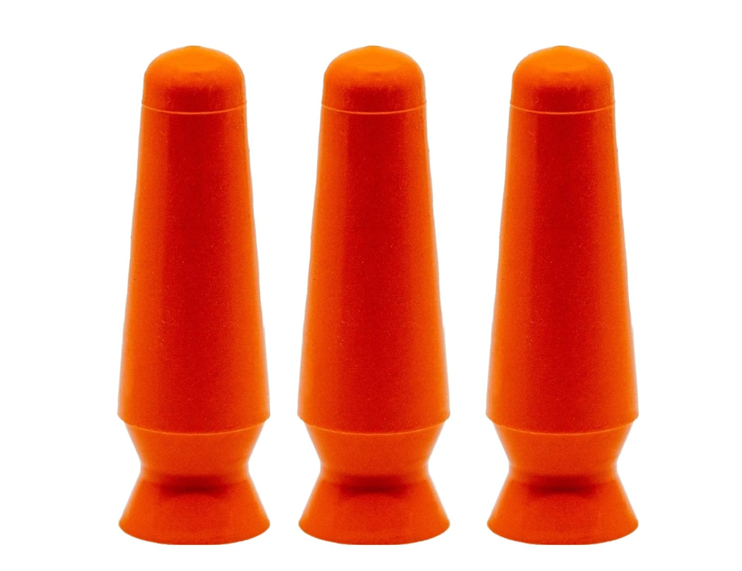 DMV Scleral Cup Large Contact Lens Handler -3 Pack - Inserts and Removes Scleral Contact Lenses and Prosthetic Eyes (Orange)