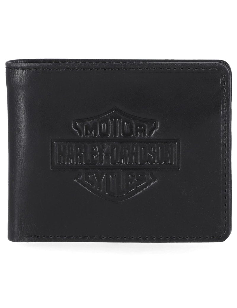 Harley-Davidson Men's Genuine Leather Rfid Blocking Wallet