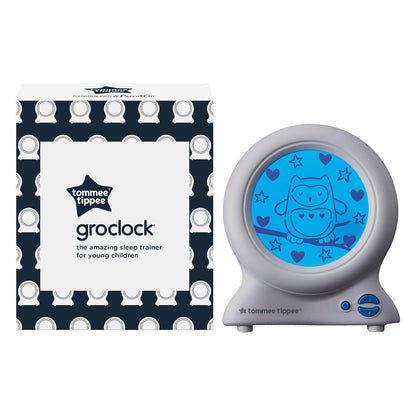 Tommee Tippee Groclock Sleep Trainer Clock, Alarm Clock and Nightlight for Young Children, USB-Powered