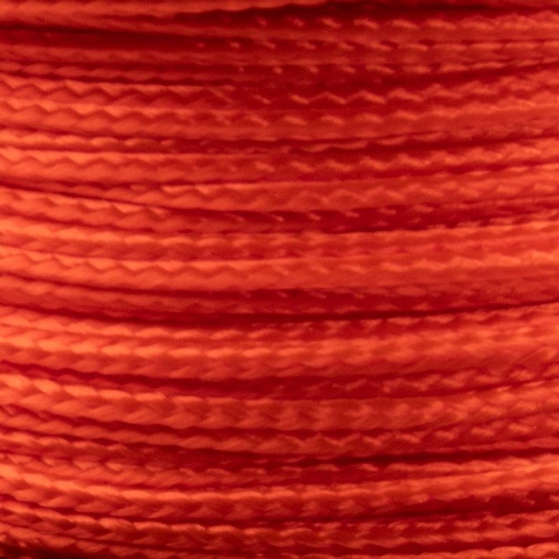 Paracord Planet Micro Paracord – Thin Braided Cord for Crafting, Fishing, and DIY Projects in 125 ft Spools – Safety Orange