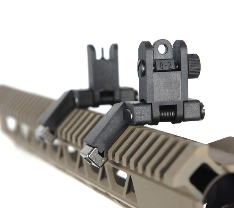 IORMAN Ultralight Flip Up Sight 45 Degree Offset Rapid Transition Front and Backup Rear Sight