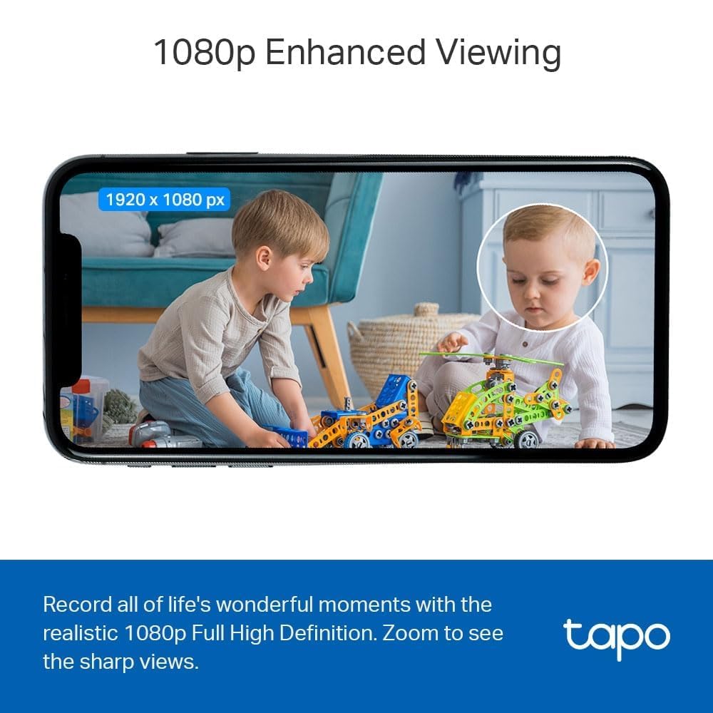 Tapo TC60 Indoor Camera House Security Camera, WiFi Camera, No Monthly Fee, AI Detection, Dog Puppy Camera, Baby Camera Monitor, CCTV, 2-way Talk, Advanced Night Vision, Works with Alexa & Google