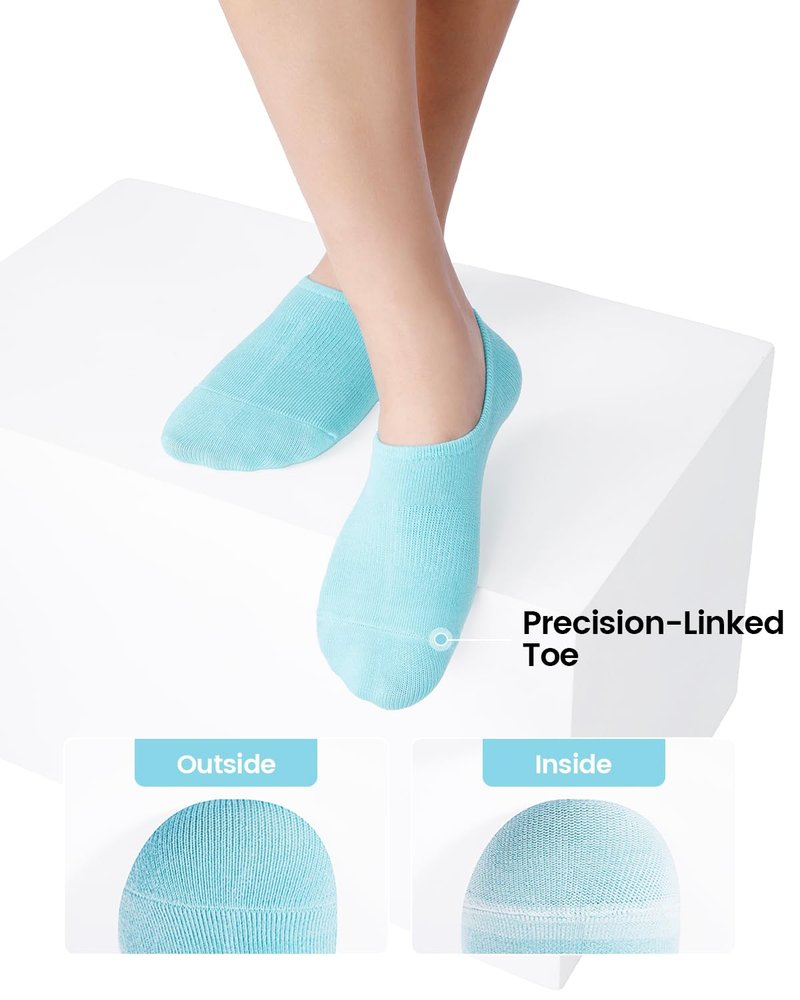 IDEGG No Show Socks Women & Men Low Cut Ankle Short Anti-slid Athletic Running Casual Invisible Liner Socks
