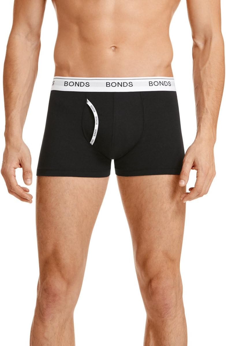Bonds Mens Underwear Cotton Blend Guyfront Trunk (3 Pack)