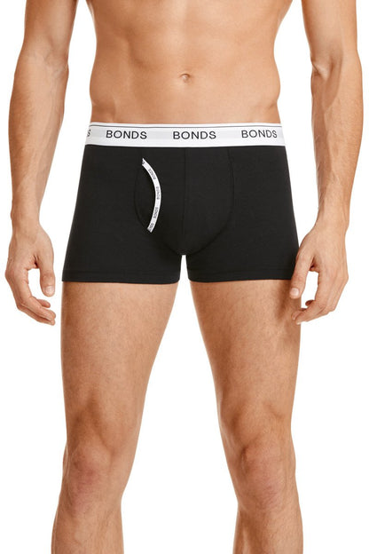 Bonds Mens Underwear Cotton Blend Guyfront Trunk (3 Pack)