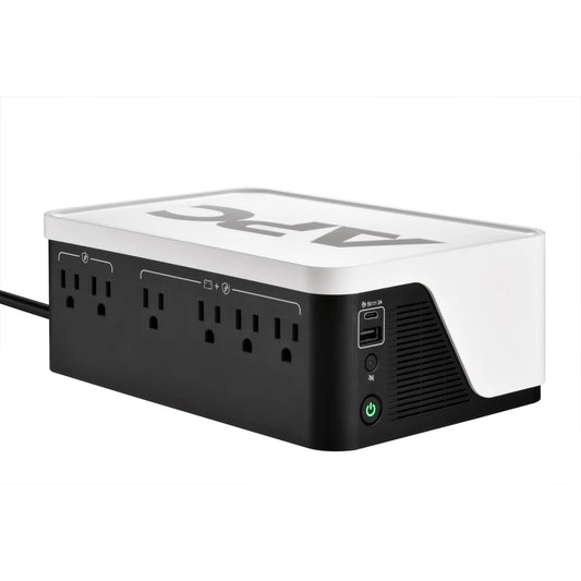 APC UPS Battery Backup & Surge Protector, 500VA UPS with 4 Backup Battery Outlets, Type C USB Charging, BE500G3 Back-UPS