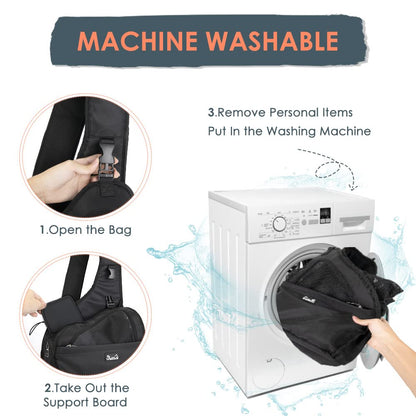 Nasjac Pet Dog Sling Carrier, Hands Free Papoose Front Carrier Small Dog Puppy Walking Breathable Mesh Hard Bottom Support Adjustable Padded Strap Pocket Safety Belt Travel Bag Washable