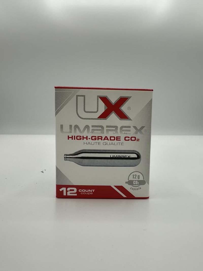 High-Grade CO2 Cartridges for Pellet Guns - 12-Pack, Reliable Performance