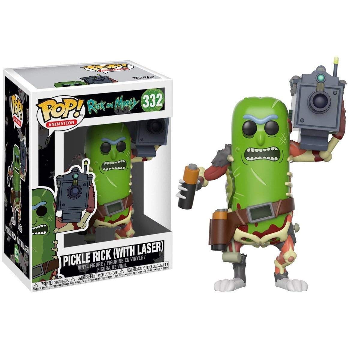 Funko Pop! Animation: R&M - Pickle Rick With Laser - Rick & Morty - Collectable Vinyl Figure - Gift Idea - Official Merchandise - Toys for Kids & Adults - TV Fans - Model Figure for Collectors