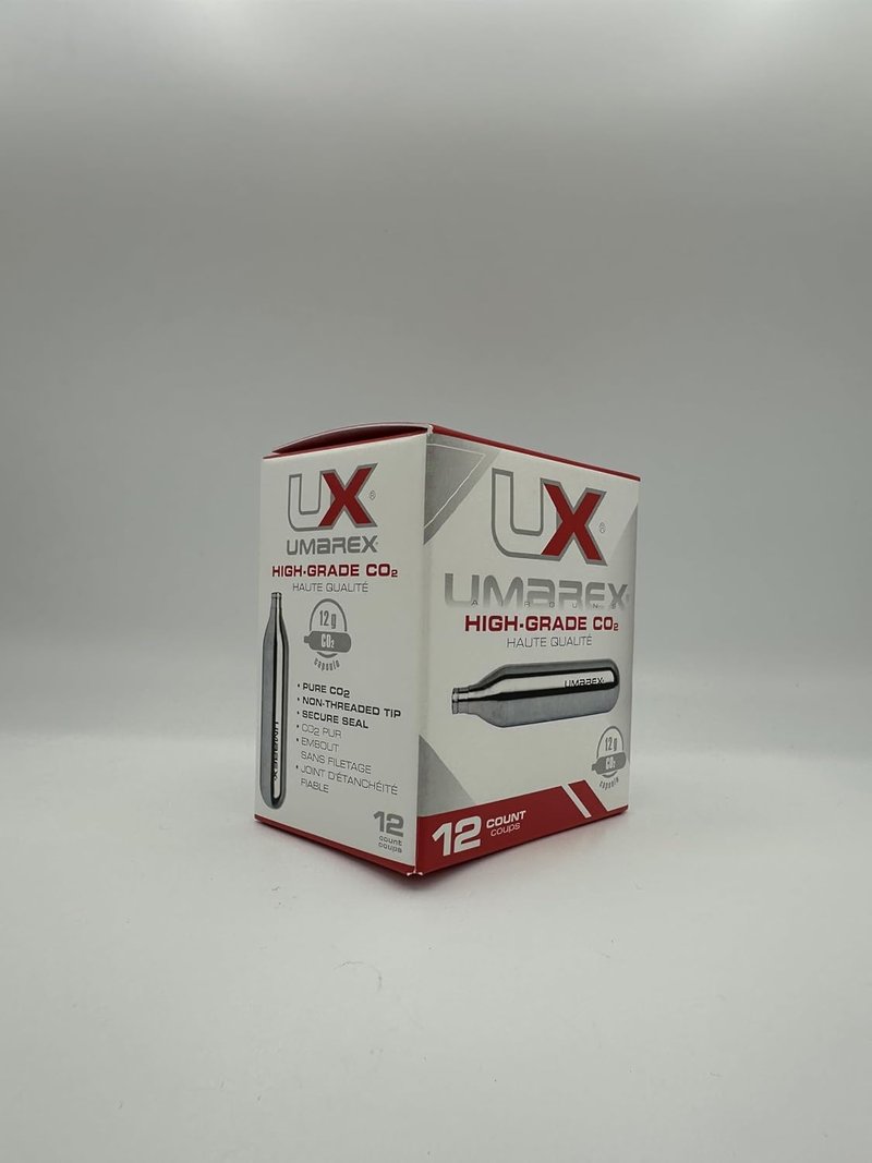 High-Grade CO2 Cartridges for Pellet Guns - 12-Pack, Reliable Performance